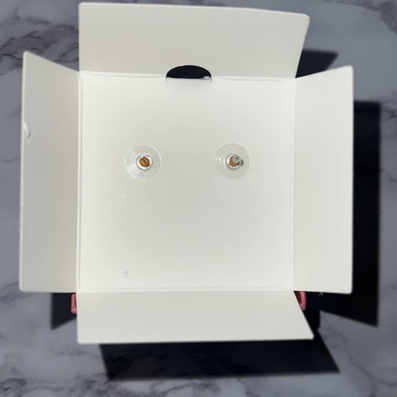 BETSEY JOHNSON Gorgeous Pink Metallic Ladybug Earrings NIB! - Picture 3 of 4